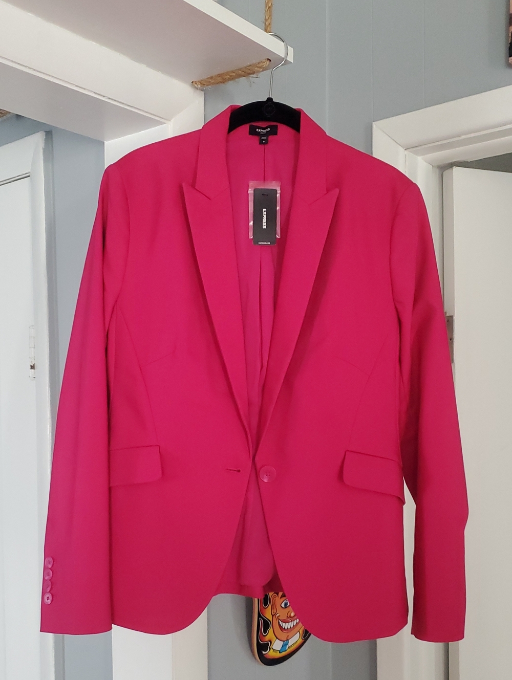 Express Editor Single-Button Blazer Spring 2026